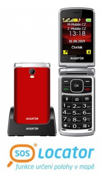 ALIGATOR V710 Senior červeno-strieborný+st.nab. 