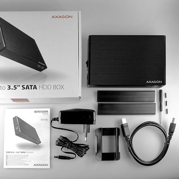 AXAGON EE35-XA3, USB 3.2 Gen 1 - SATA, 3.5" externý ALINE box 