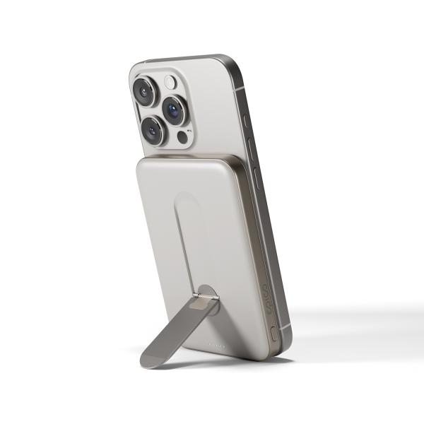 Epico Qi2 5000mAh Alu Mag+ Stand PB EM52 - titán 