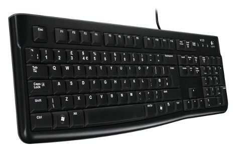 Logitech K120/ Drôtová USB/ CZ- SK layout/ Čierna