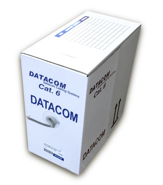 DATACOM UTP flex, Cat6 PVC, sivý, 305m, lanko 