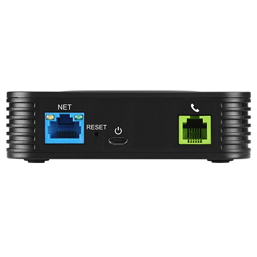 Grandstream HT801 V2 (ATA), 1x FXS, 1x SIP účet, 1x LAN, 3-cestná audio konf., auto-provisioning 