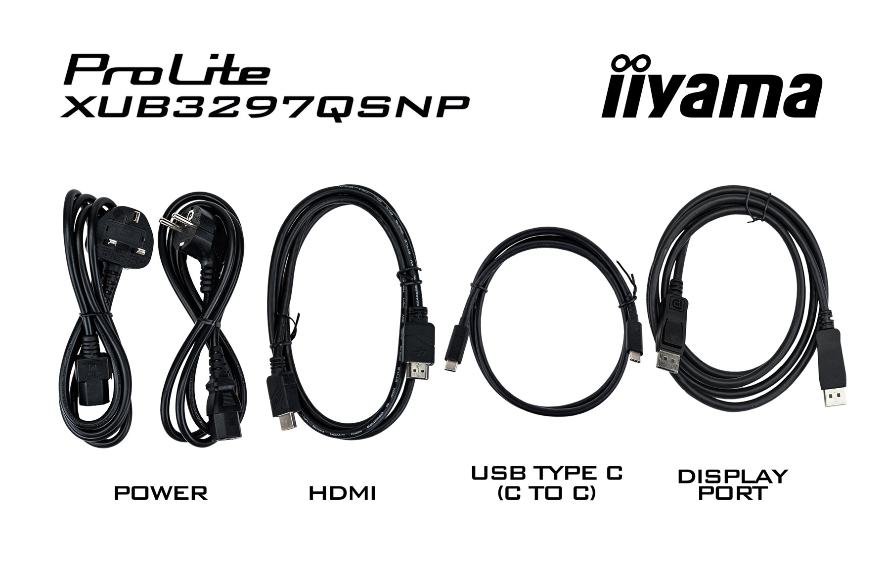 iiyama ProLite/ XUB3297QSNP-B1/ 32"/ IPS/ QHD/ 100Hz/ 1ms/ Čierna/ 5R 