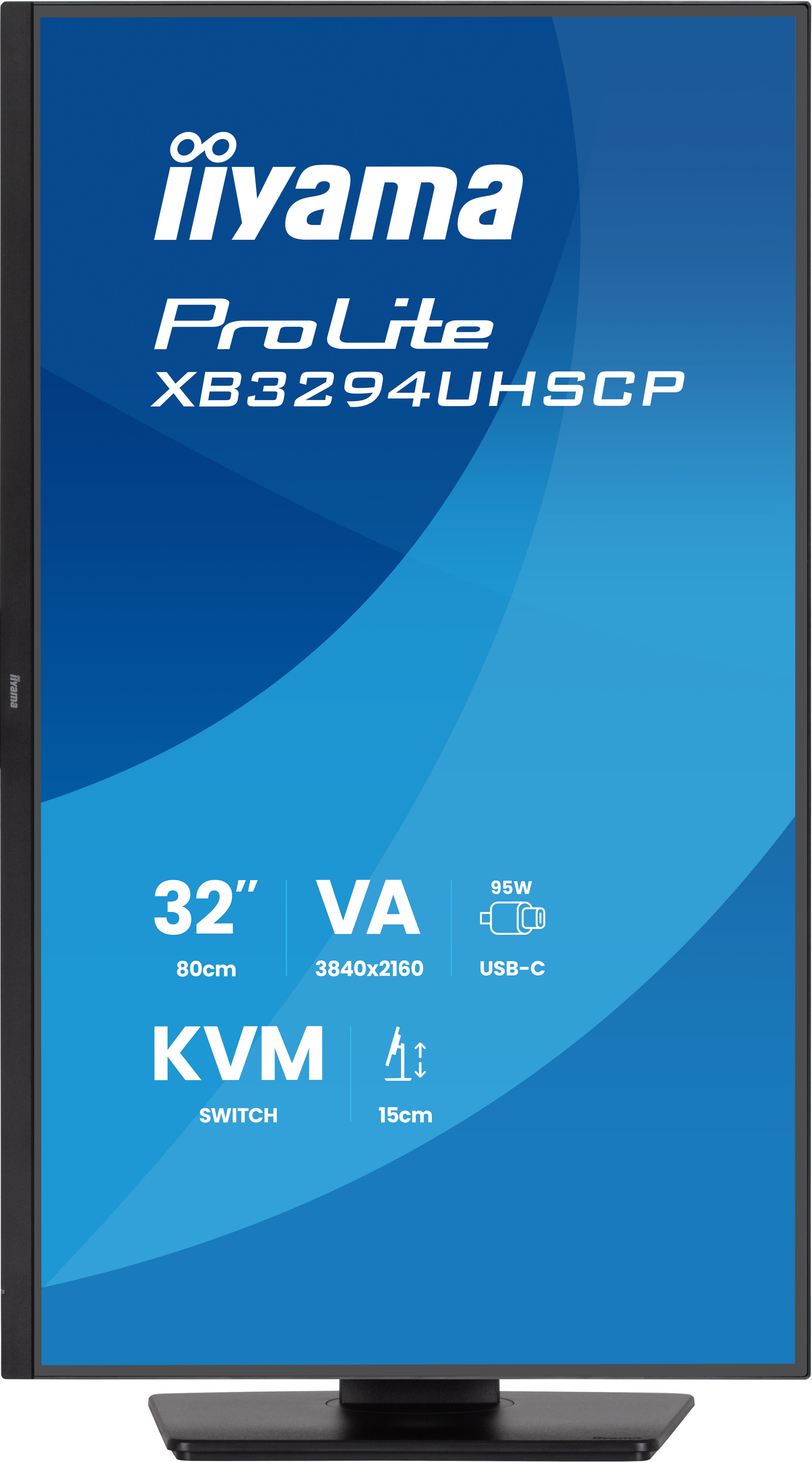 iiyama ProLite/ XB3294UHSCP-B1/ 31, 5"/ VA/ 4K UHD/ 60Hz/ 2ms/ Čierna/ 5R 
