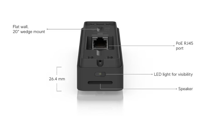 Ubiquiti UVC-Doorbell-Lite-B, UniFi Protect Doorbell Lite, čierna 