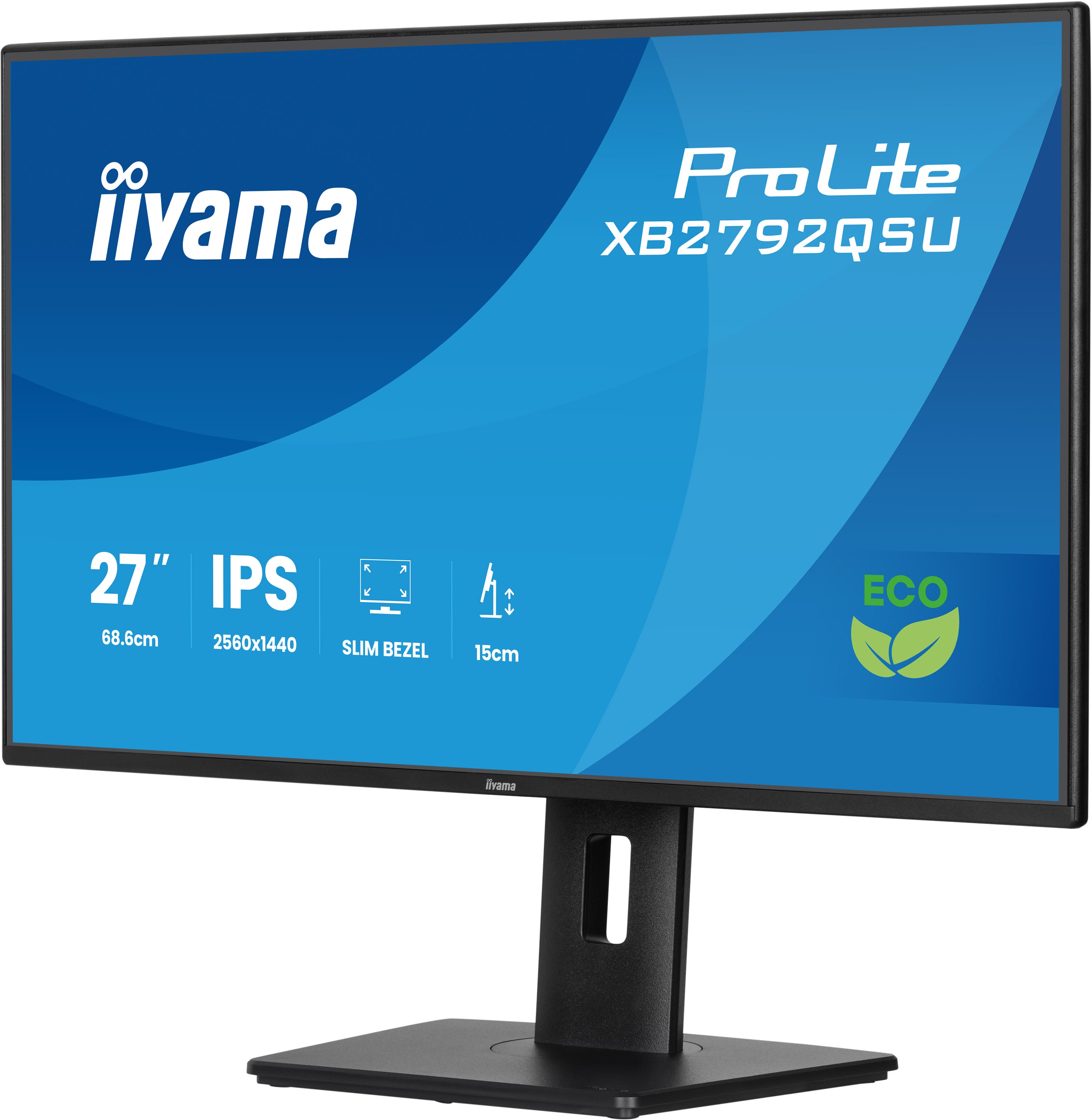 iiyama ProLite/ XB2792QSU-B1/ 27"/ IPS/ QHD/ 120Hz/ 3ms/ Čierna/ 3R 