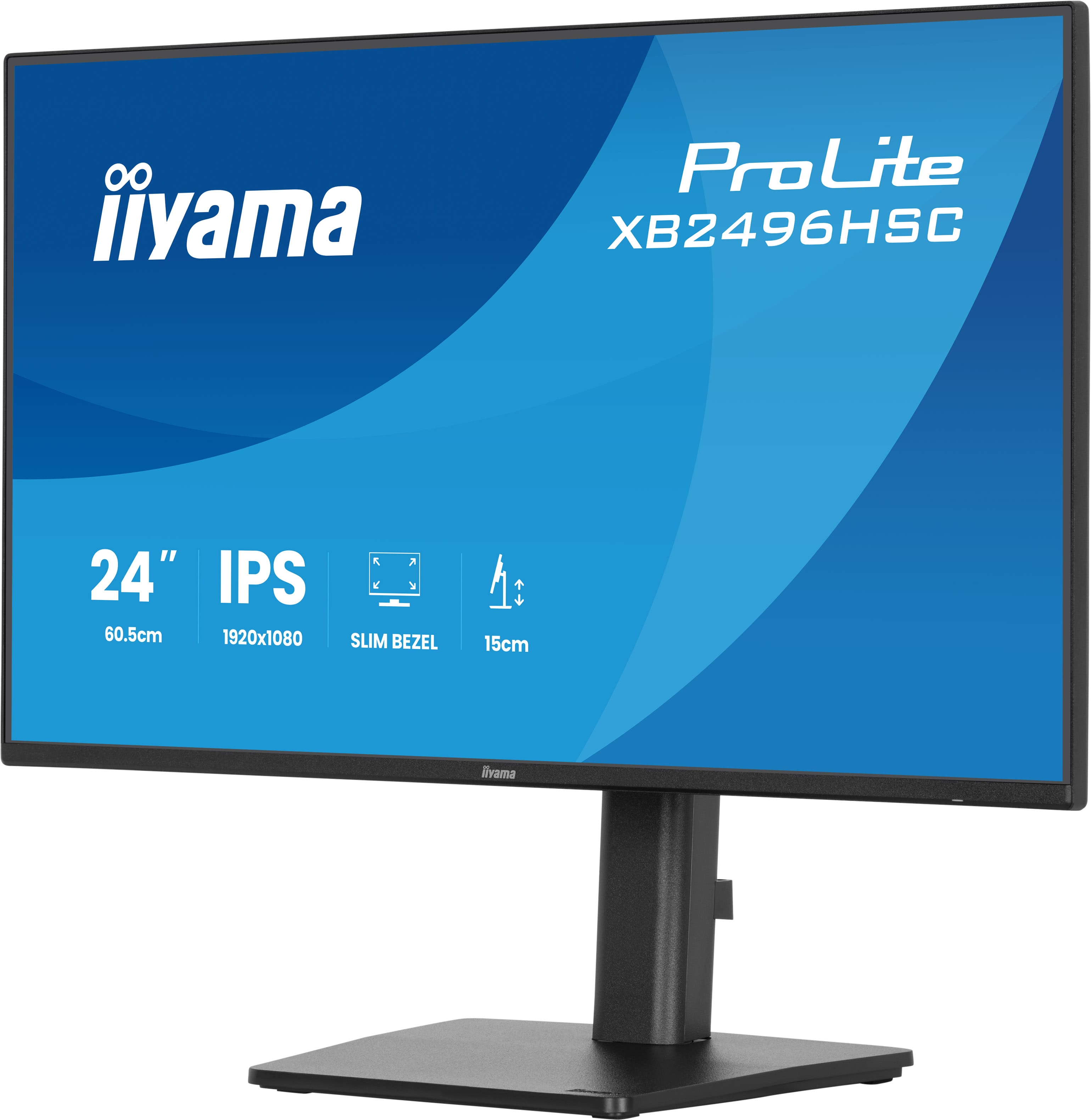 iiyama ProLite/ XB2496HSC-B1/ 24"/ IPS/ FHD/ 144Hz/ 3ms/ Čierna/ 3R 