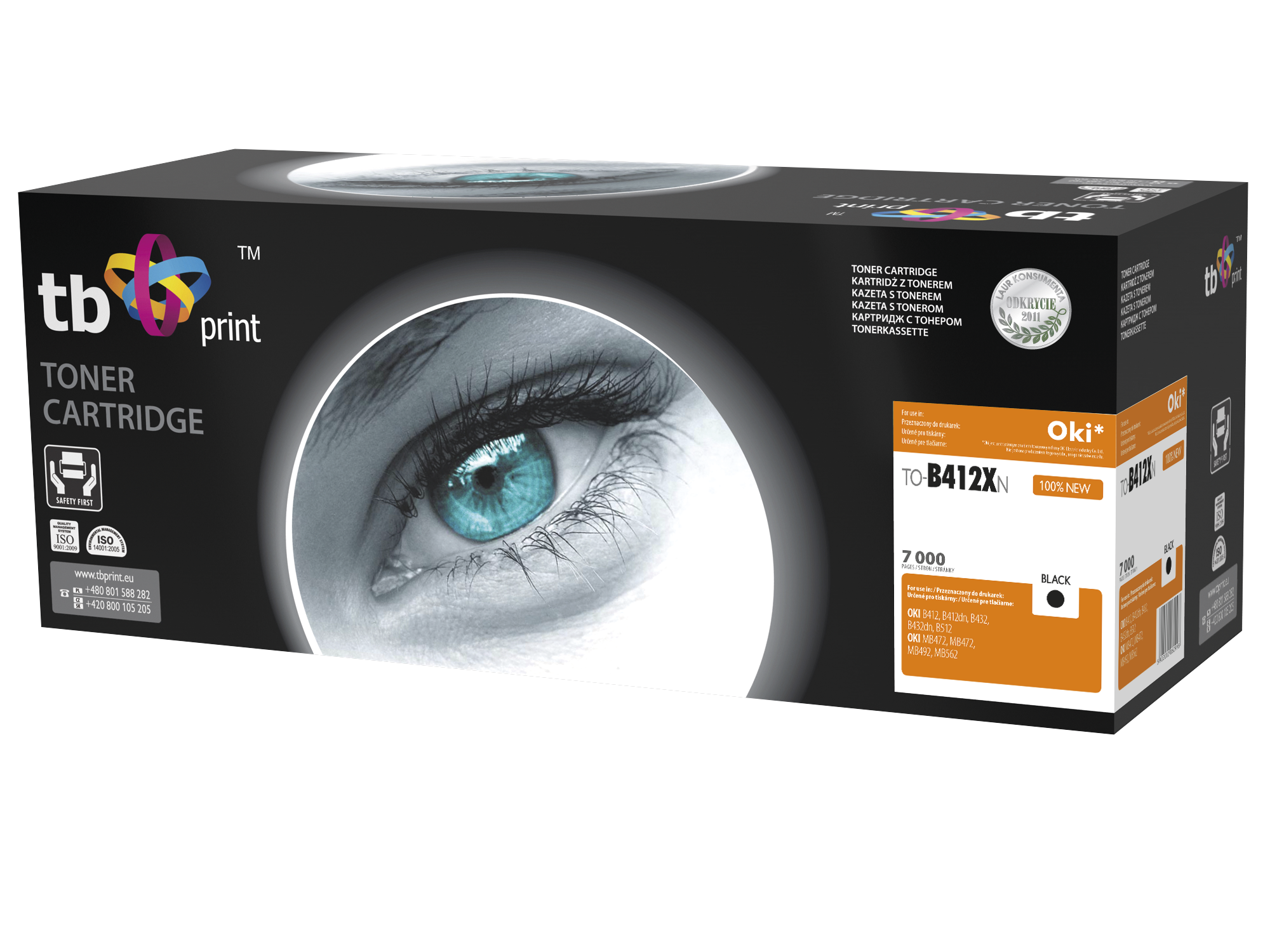 Toner TB kompat. s OKI B412/ B432, čierna, nová 412XN