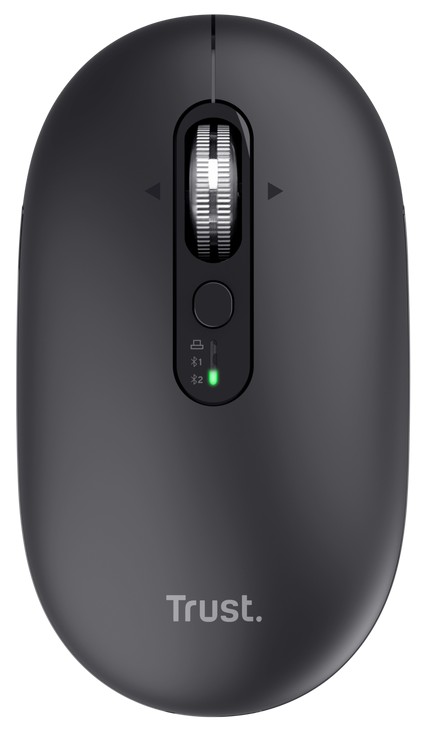 Trust Seron Slim/ Kancelárska/ Optická/ 3 200 DPI/ USB+BT/ Čierna 
