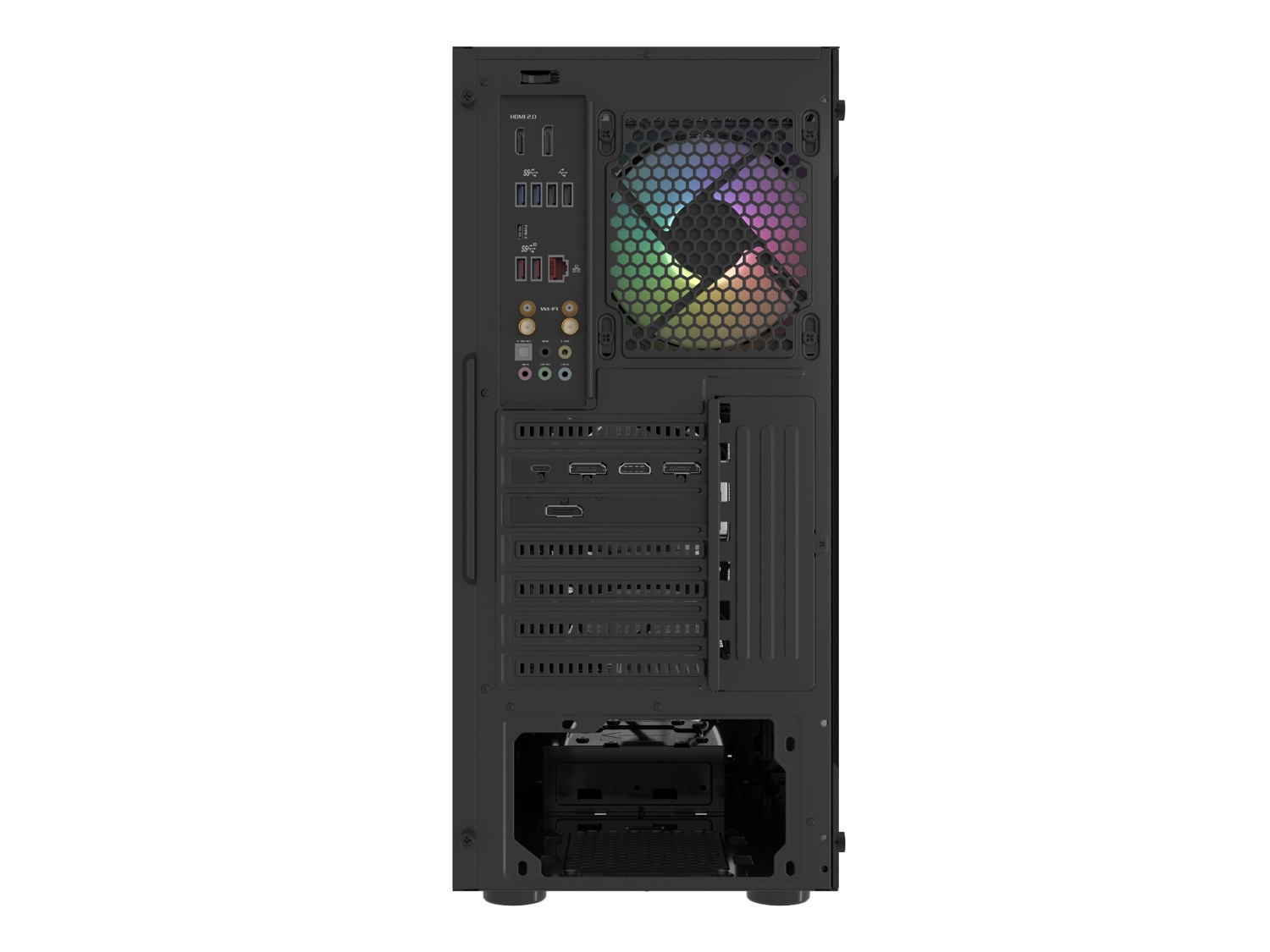 PC skriňa Fury SHOBO SH4 RGB Midi Tower, Window,  