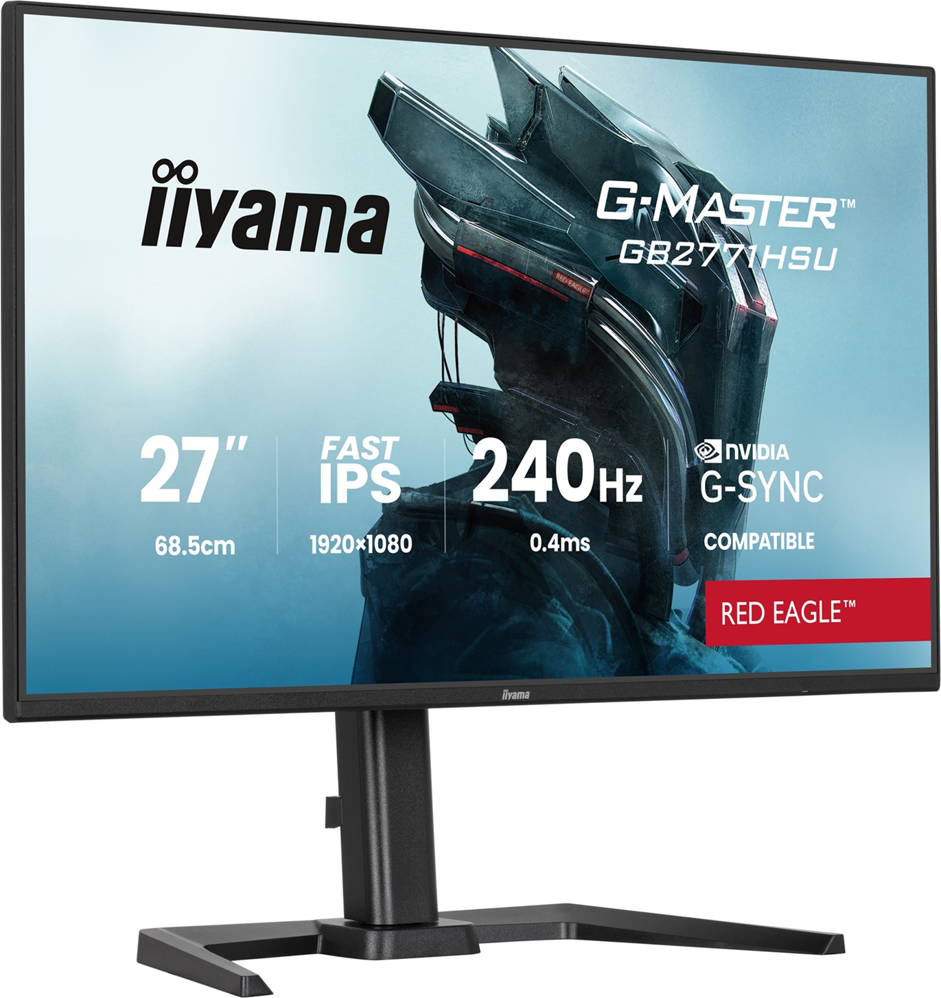 iiyama G-Master/ GB2771HSU-B1/ 27"/ IPS/ FHD/ 240Hz/ 0, 4ms/ Čierna/ 3R 