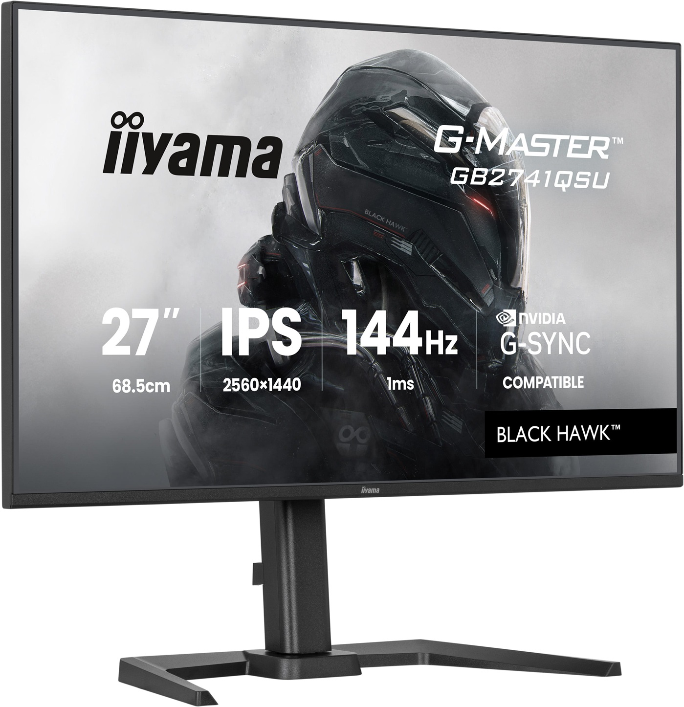 iiyama G-Master/ GB2741QSU-B1/ 27"/ IPS/ QHD/ 144Hz/ 1ms/ Čierna/ 3R 