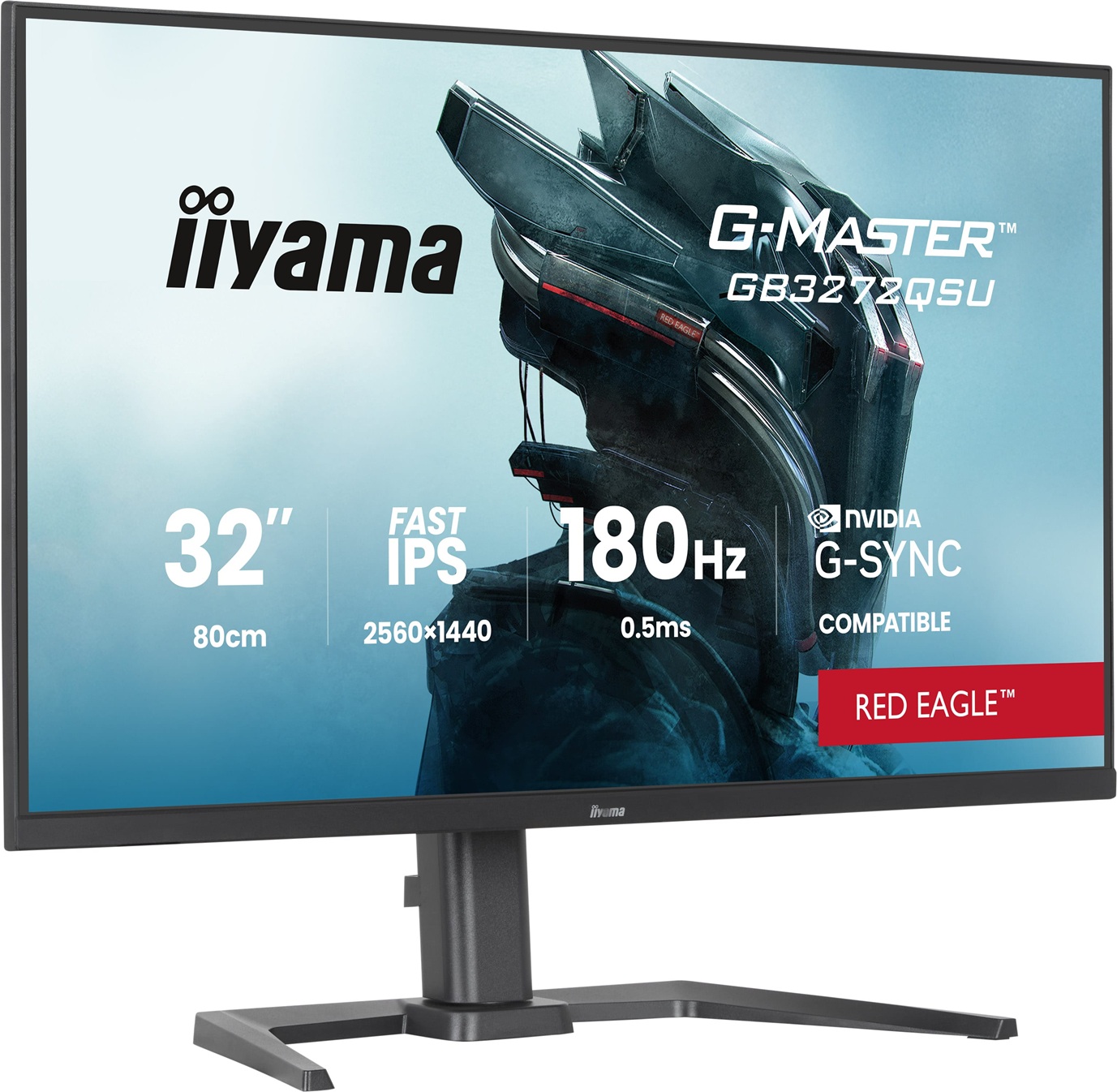 iiyama G-Master/ GB3272QSU-B1/ 31, 5"/ IPS/ QHD/ 180Hz/ 0, 5ms/ Čierna/ 3R 