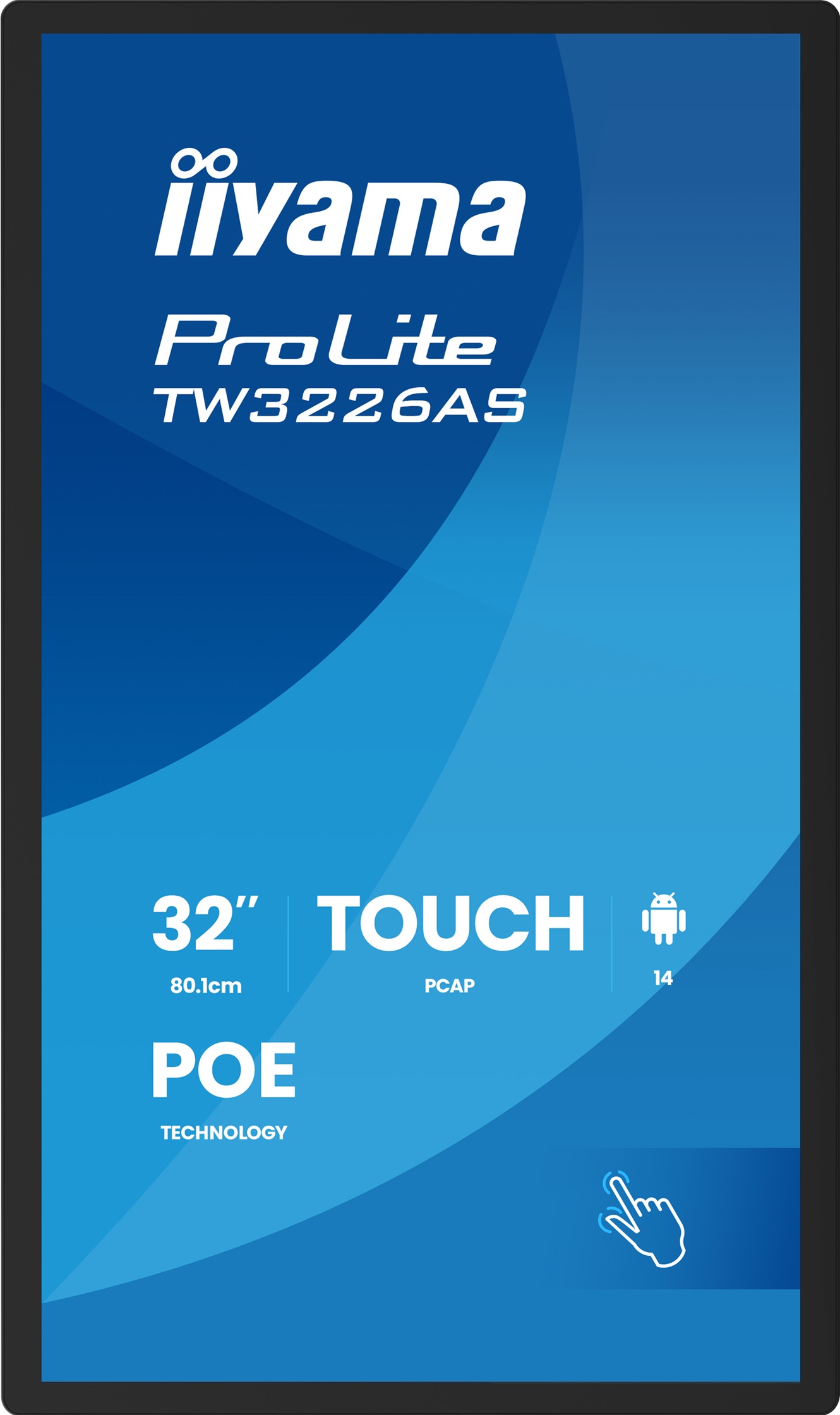 32" iiyama TW3226AS-B3P: VA, FHD, Android, POE 