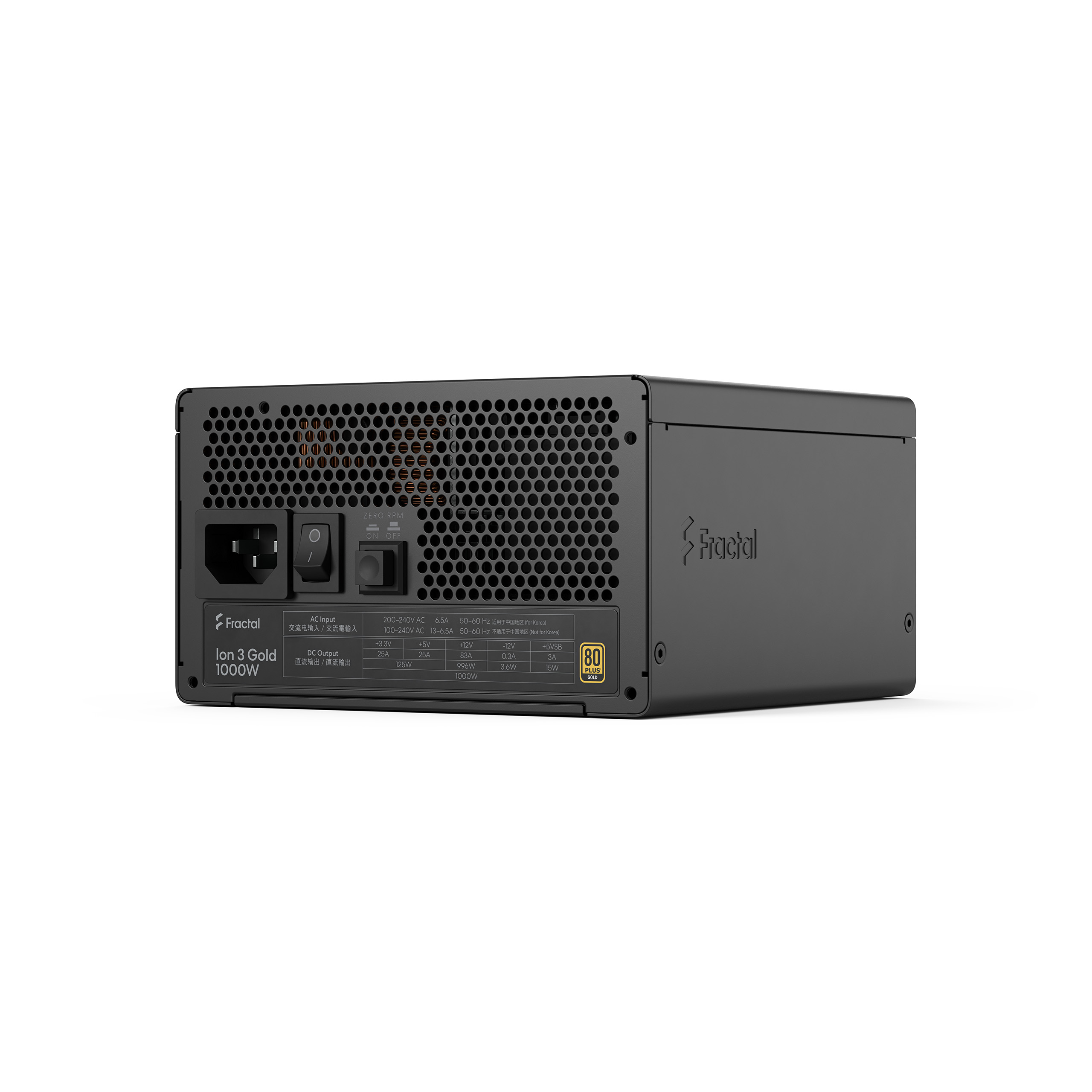 Fractal Ion 3/ 1000W/ ATX 3.1/ 80PLUS Gold/ Modular/ Retail 