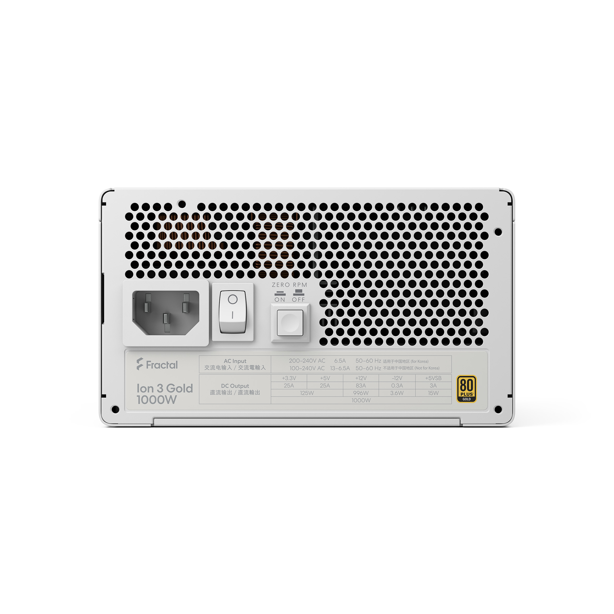 Fractal Ion 3/ 1000W/ ATX 3.1/ 80PLUS Gold/ Modular/ Retail 