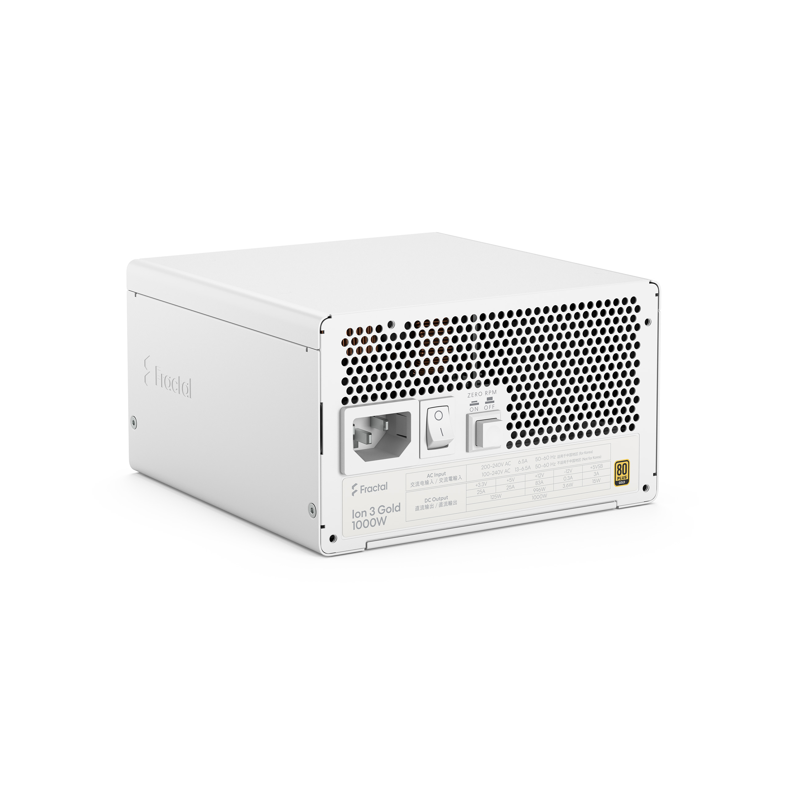Fractal Ion 3/ 1000W/ ATX 3.1/ 80PLUS Gold/ Modular/ Retail 
