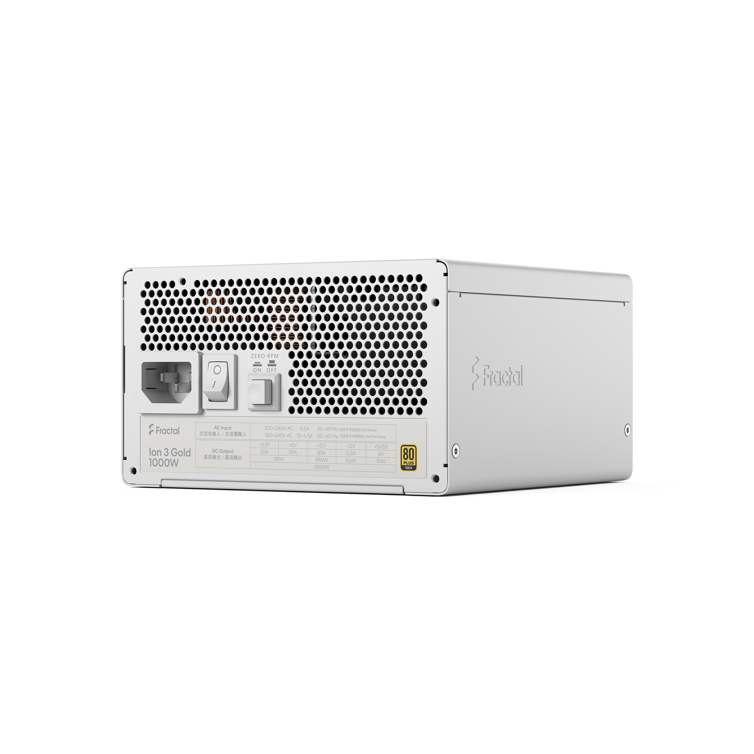 Fractal Ion 3/ 1000W/ ATX 3.1/ 80PLUS Gold/ Modular/ Retail 
