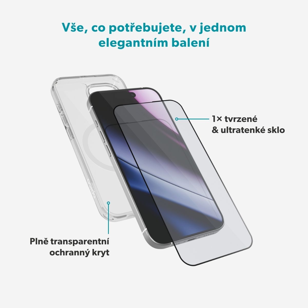 Epico StarterPack iPhone 17 - sklo + kryt 