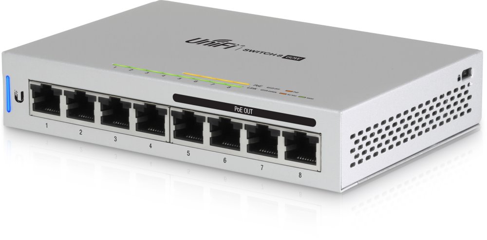 Ubiquiti UniFi Switch, 8-Port, 4x PoE Out, 60W 