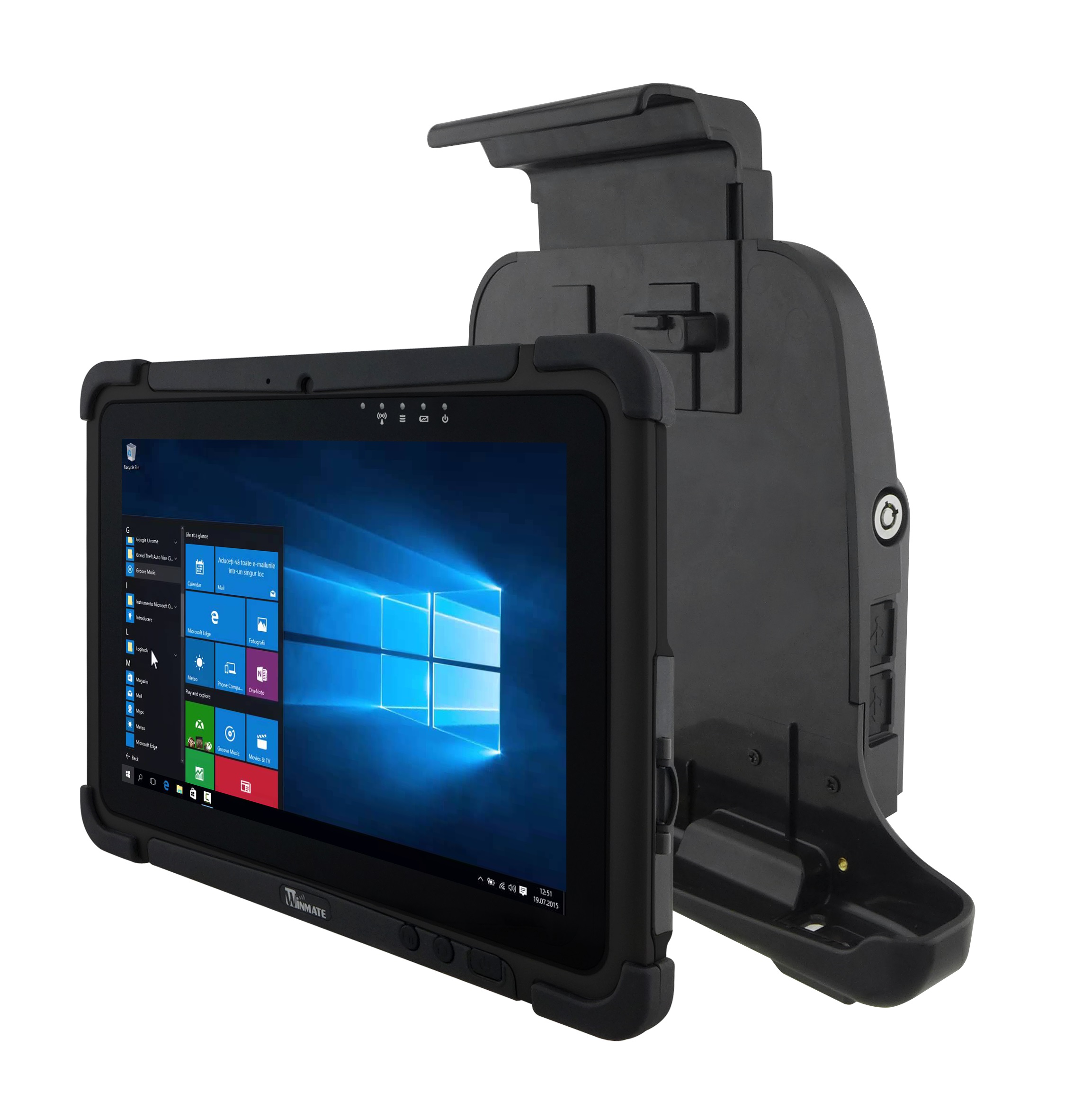 Winmate/ M101P/ 10, 1"/ 1920x1200/ 4GB/ 64GB/ W10/ Black 