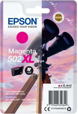 EPSON singlepack, Magenta 502XL, Ink, XL
