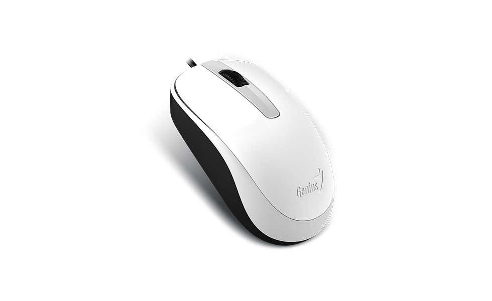 GENIUS DX-120/ Kancelárska/ Optická/ 1 200 DPI/ Drôtová USB/ Biela