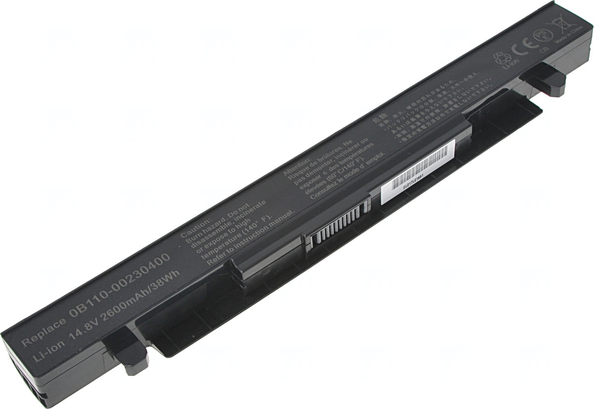 Batéria T6 Power pre Asus X450, X550, X552, A450, A550, F450, F550, F552, R510, 2600mAh, 38Wh, 4cell
