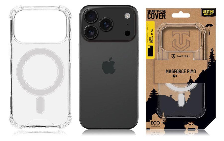 Tactical MagForce Plyo Kryt pre Apple iPhone 17 Pro Transparent 