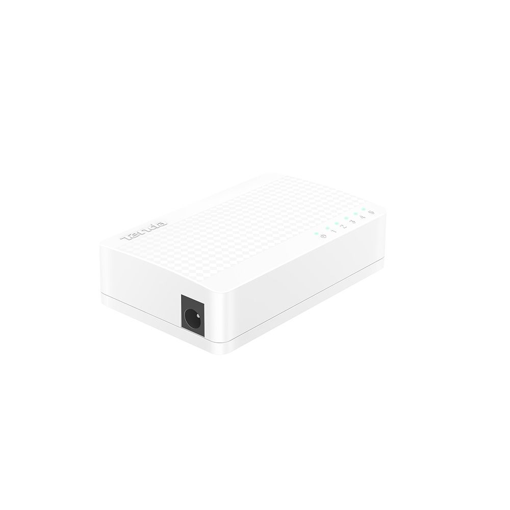 Tenda S105 5 x 10/ 100 Mb/ s Mini Eco Switch, Desktop, Auto MDI/ MDIX, do 1, 5 Watt, fanless 