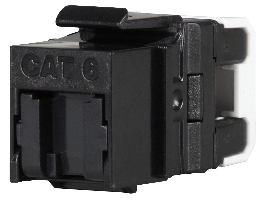Rýchlozarezávacie keystone Solarix CAT6 UTP SXKJ-6-UTP-BK-NA Component Level a 4PPoE certifikácia
