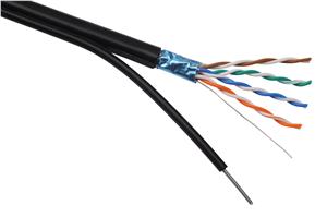 Inštalačný kábel Solarix CAT5E FTP PE Fca samonosný 305m/ cievka SXKD-5E-FTP-PE-SAM
