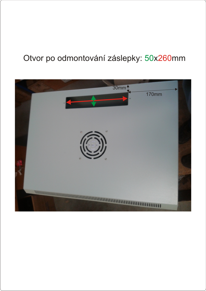 Datacom 19" rozvádzač jednodielny 15U/ hl.450mm 