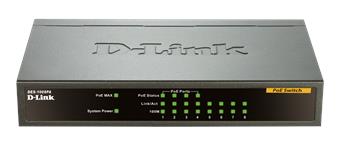 D-Link DES-1008PA 8x10/ 100 Desktop Switch, 4xPoE