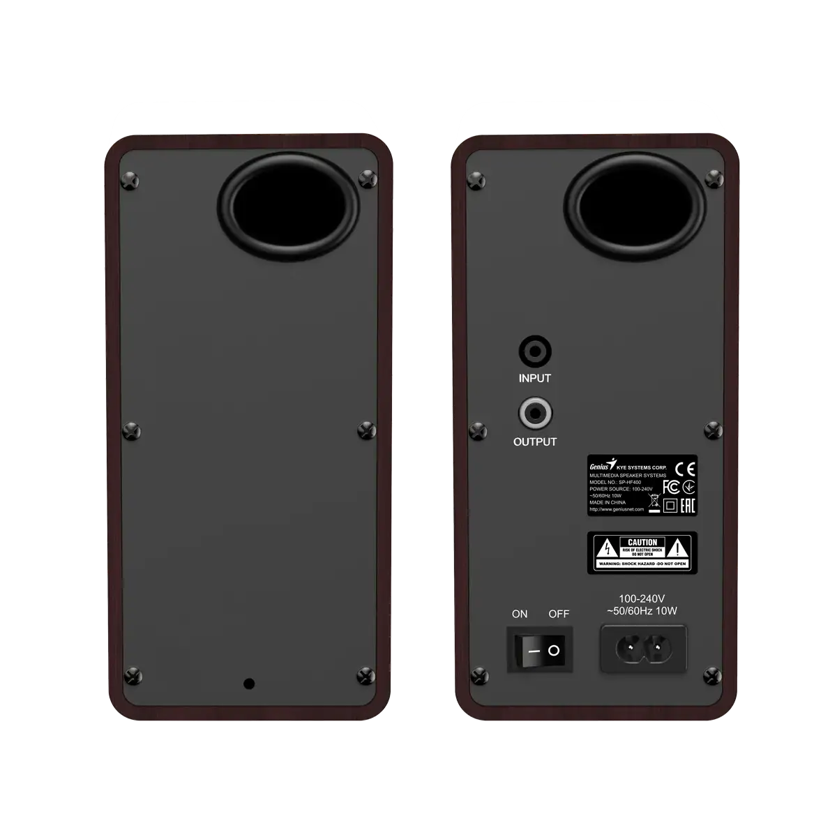 GENIUS SP-HF400 reproduktory, tmavé drevo 