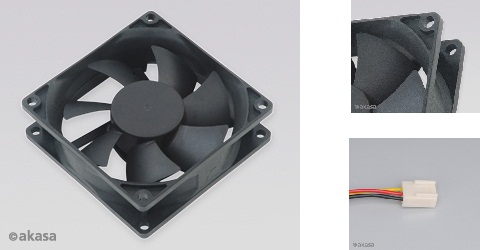 přídavný ventilátor Akasa 92x92x25 OEM