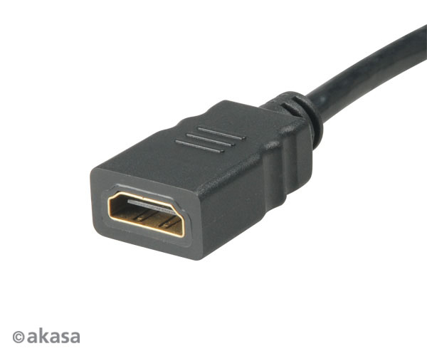 AKASA - HDMI na mini HDMI adaptér - 25 cm 