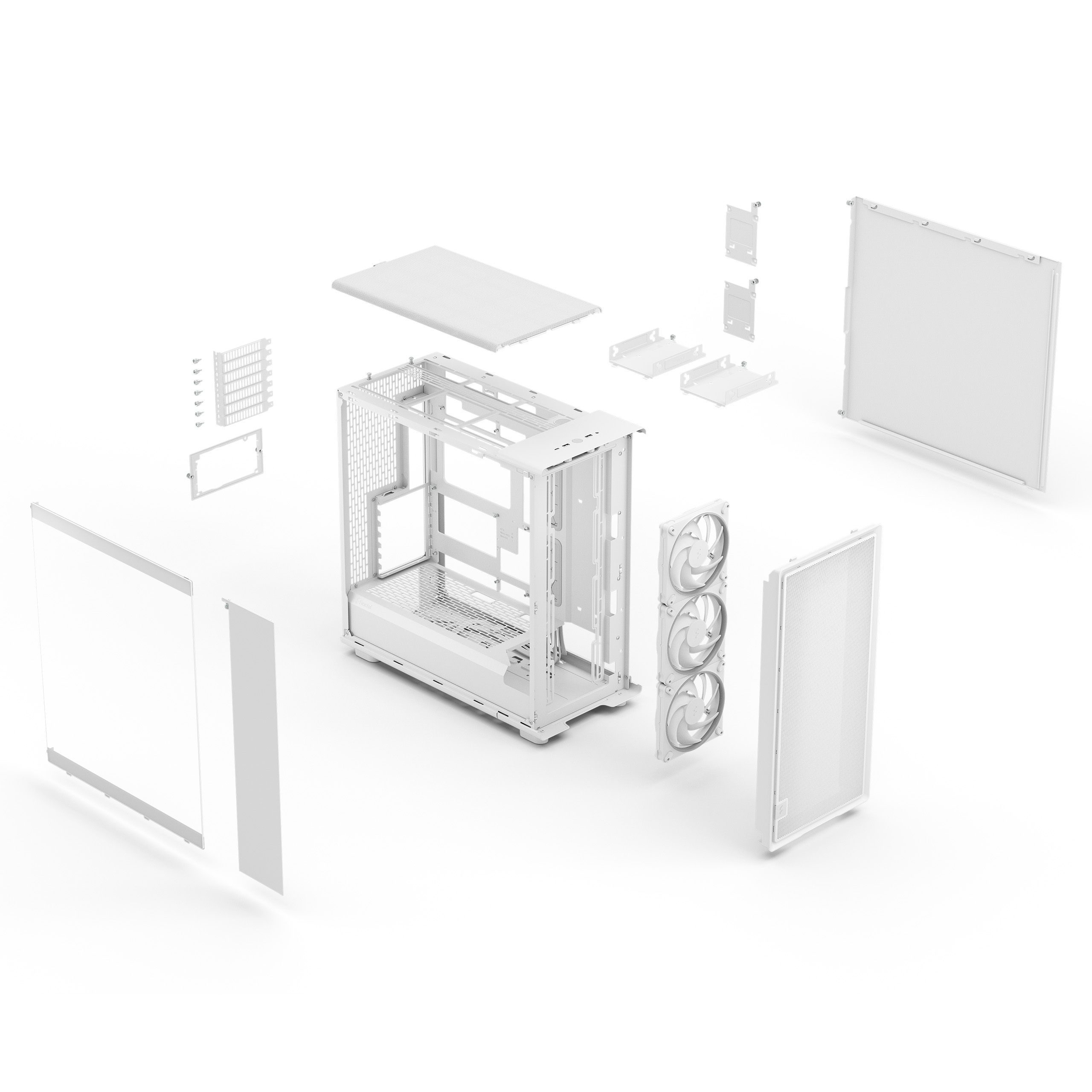 Fractal Design Epoch XL White TG RGB Clear tint 