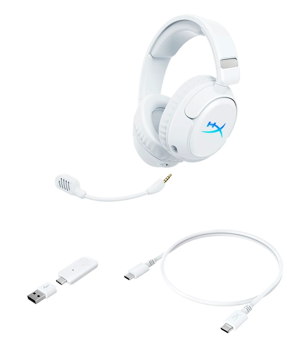 HyperX Cloud Flight 2/ USB-C/ BT/ Biela 