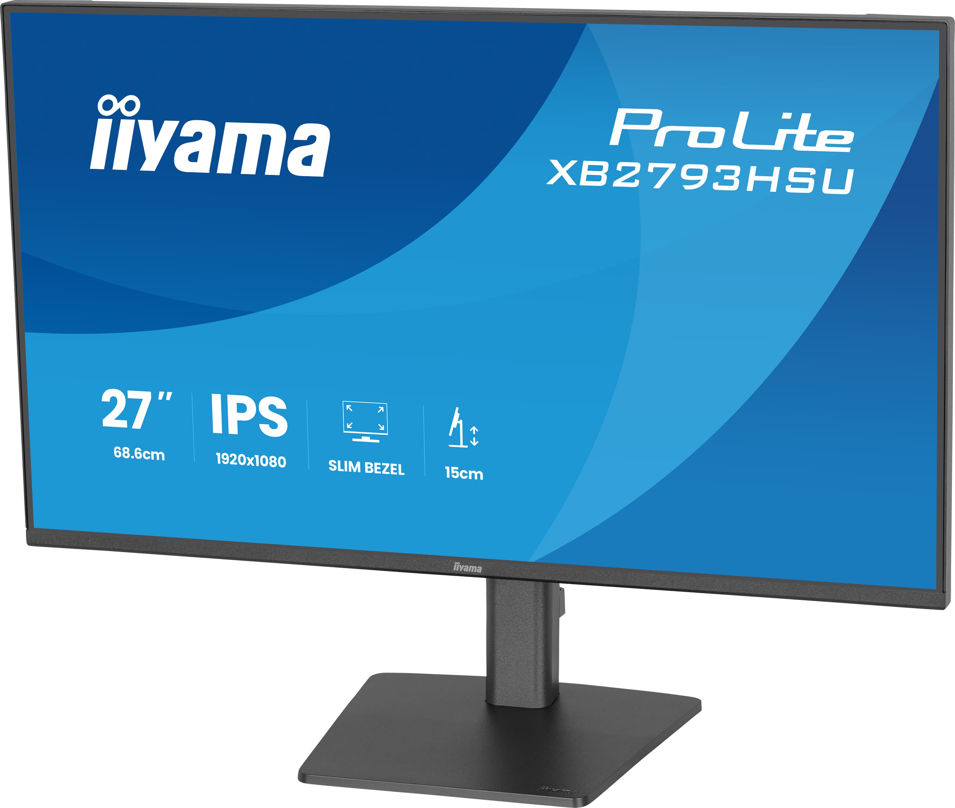 iiyama ProLite/ XB2793HSU-B1/ 27"/ IPS/ FHD/ 120Hz/ 1ms/ Čierna/ 3R 