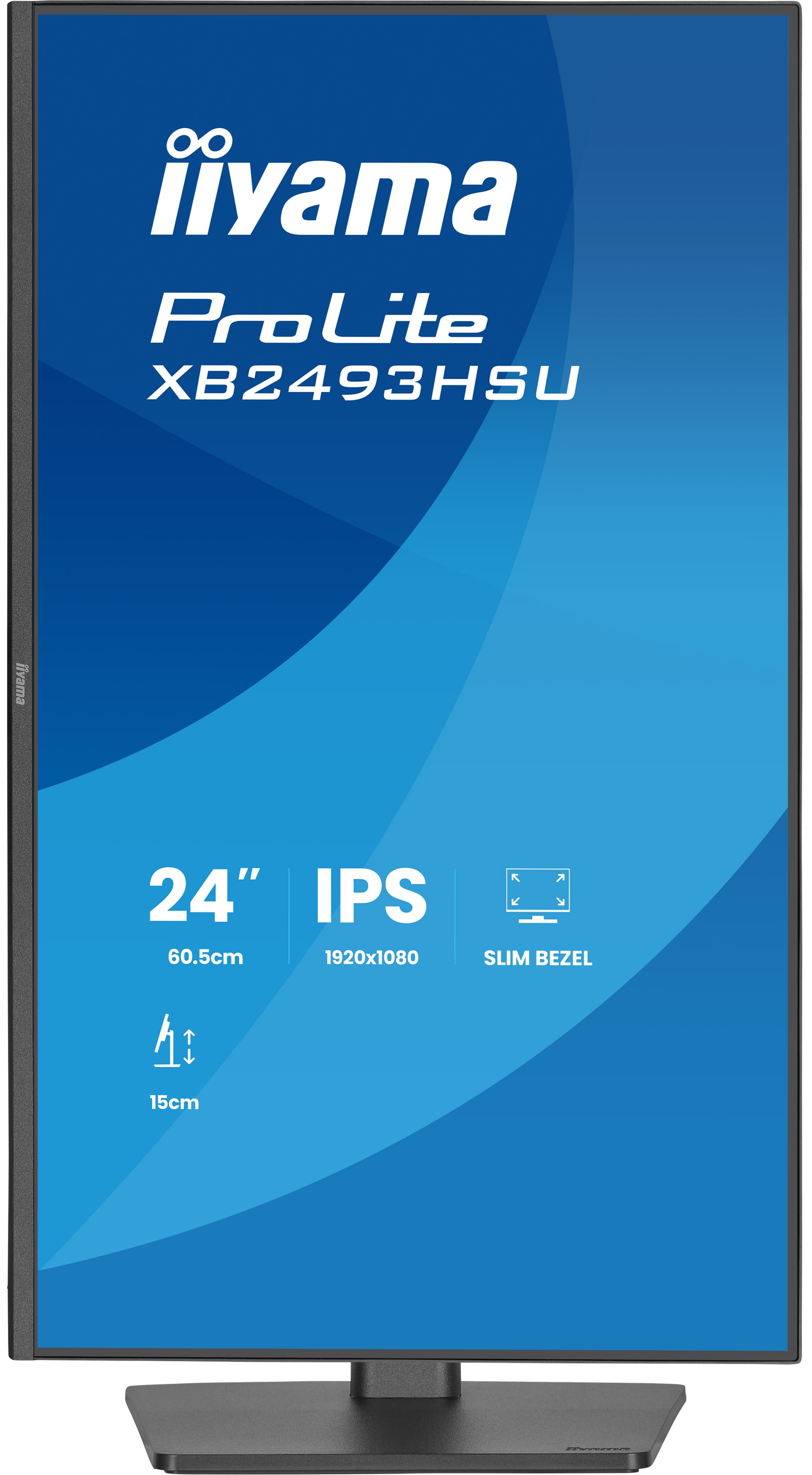 iiyama ProLite/ XB2493HSU-B1/ 23, 8"/ IPS/ FHD/ 120Hz/ 1ms/ Čierna/ 3R 