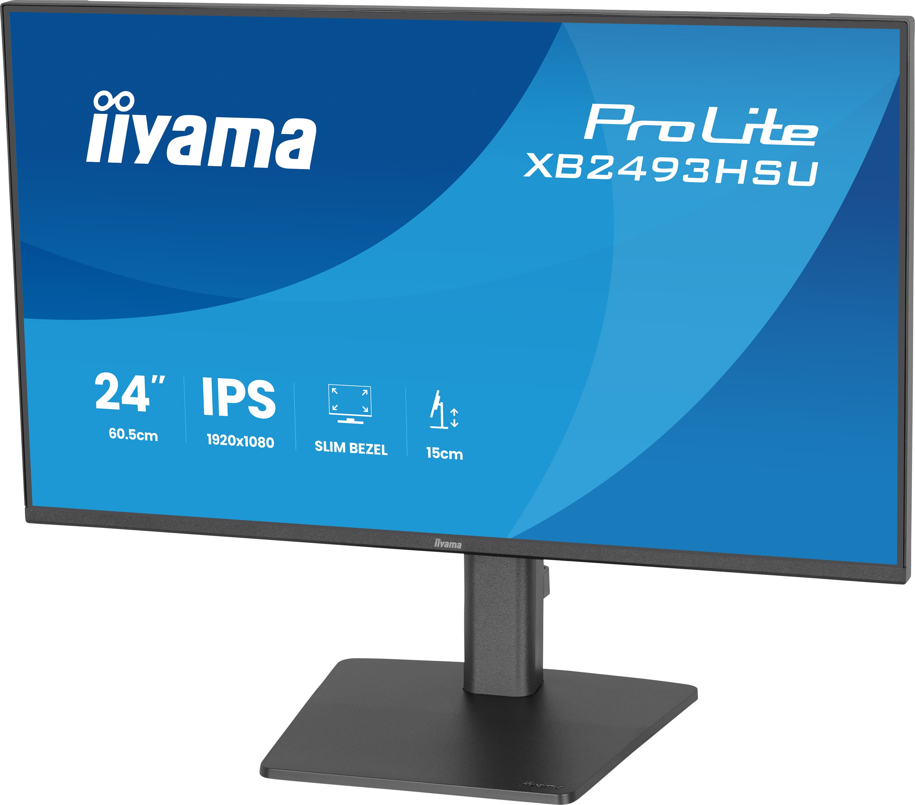 iiyama ProLite/ XB2493HSU-B1/ 23, 8"/ IPS/ FHD/ 120Hz/ 1ms/ Čierna/ 3R 
