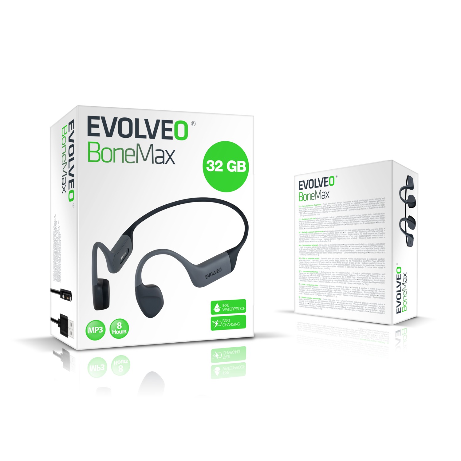 EVOLVEO BoneMax, bezd. slúchadlá na lícne kosti 