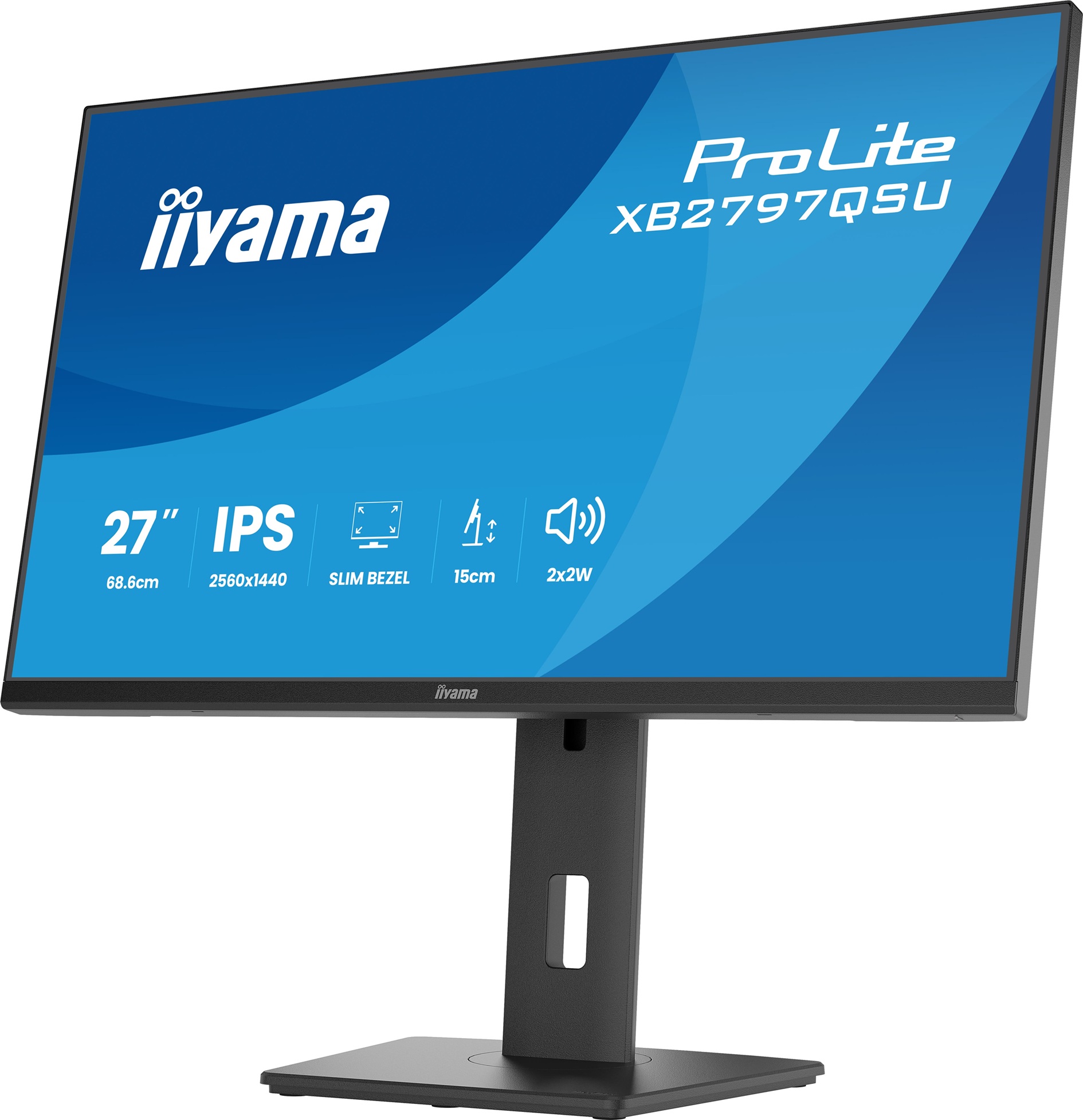 iiyama ProLite/ XB2797QSU-B1/ 27"/ IPS/ QHD/ 75Hz/ 1ms/ Čierna/ 5R 