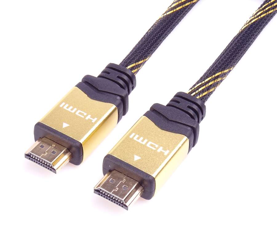 PremiumCord designový HDMI 2.0 kabel, zlacené konektory, 3m