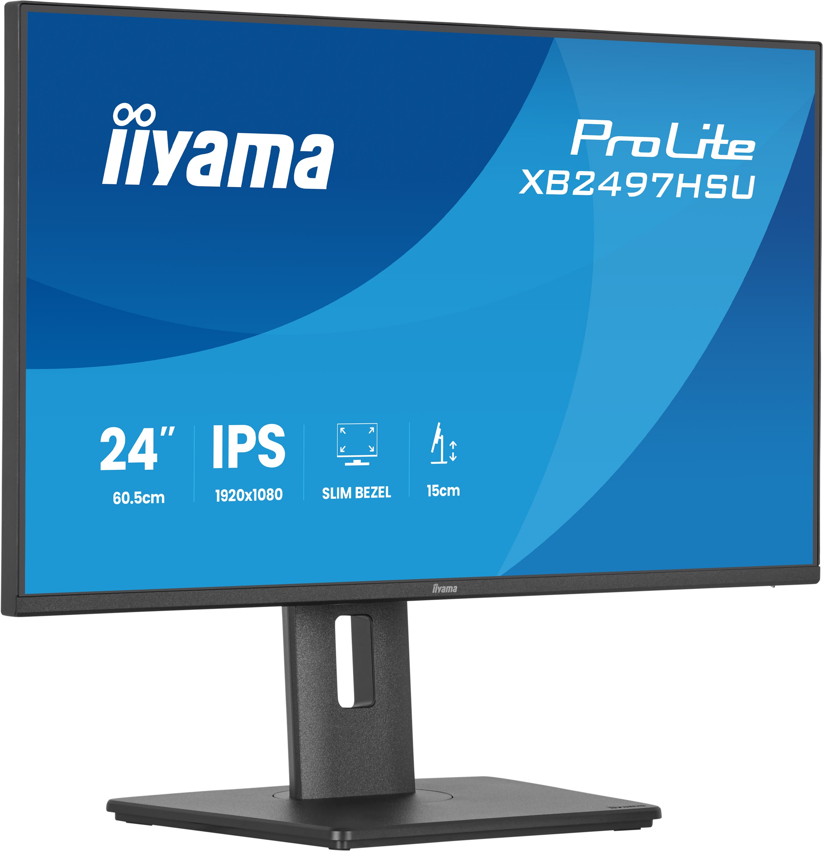 iiyama ProLite/ XB2497HSU-B1/ 23, 8"/ IPS/ FHD/ 120Hz/ 4ms/ Čierna/ 5R 