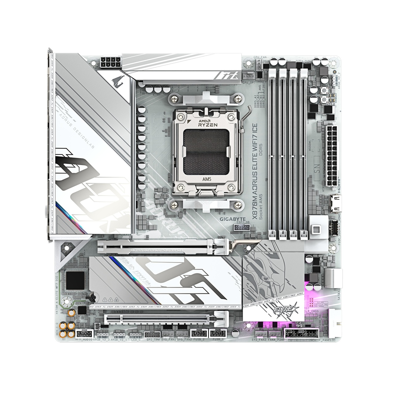 GIGABYTE X870 AORUS ELITE WIFI7 ICE/ AM5/ mATX 