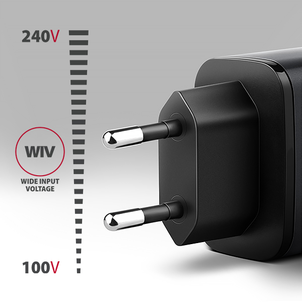 AXAGON ACU-PQ67 GaN nabíjačka do siete 67W, USB-A + USB-C, PD3.0/ PPS/ QC4+/ SFC2.0/ Apple 