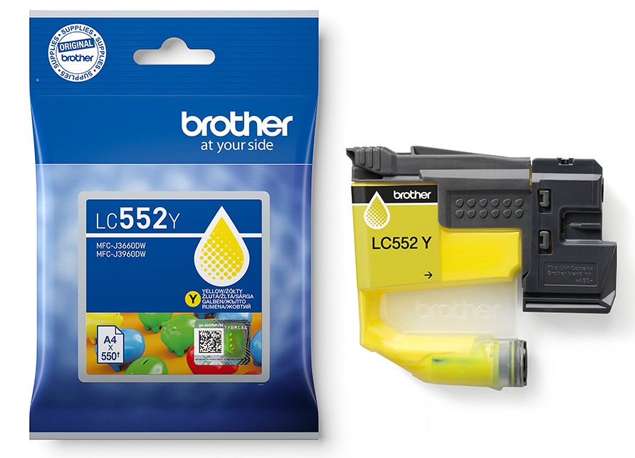 Brother LC-552Y - atrament žltý 