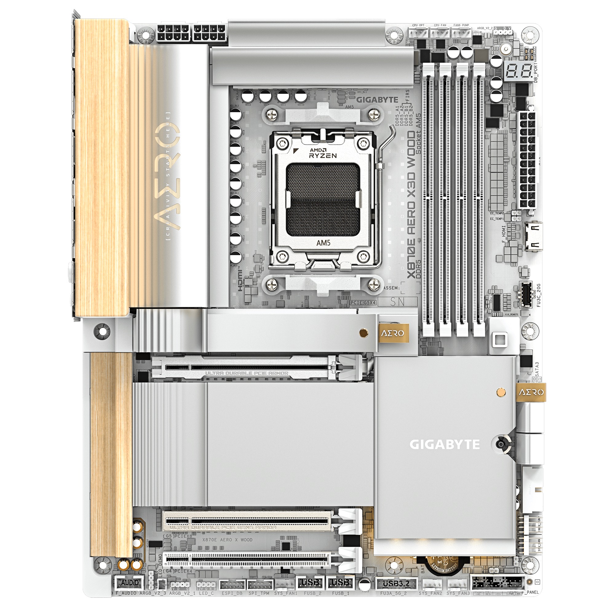 GIGABYTE X870E AERO X3D WOOD/ AM5/ ATX 